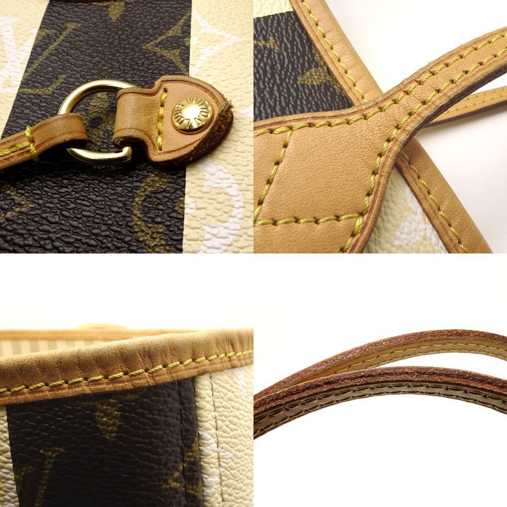 Louis Vuitton Monogram Rayleur Neverfull MM Striped Tote Bag - Picture 4 of 8